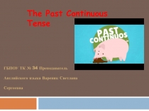 Презентация на Английском языке The Past Continuous с упражнениями.