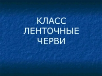 Презентация по биологии Класс ленточные черви (7 класс)