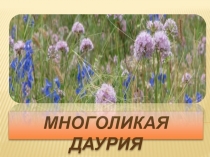 Презентация по географии на тему Заповедники России. Многоликая Даурия