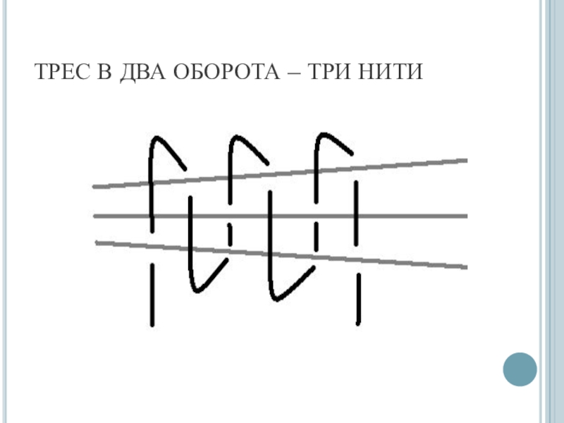 Три нити 2. Трес в два оборота три нити. Тресс в один оборот схема. Трес в один оборот три нити. Трес в один оборот три нити схемы.