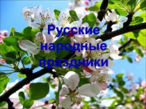 Презентация к уроку литературы. Русские народные праздники