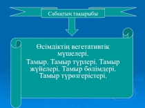 Биология пәнінен презентация Тамыр
