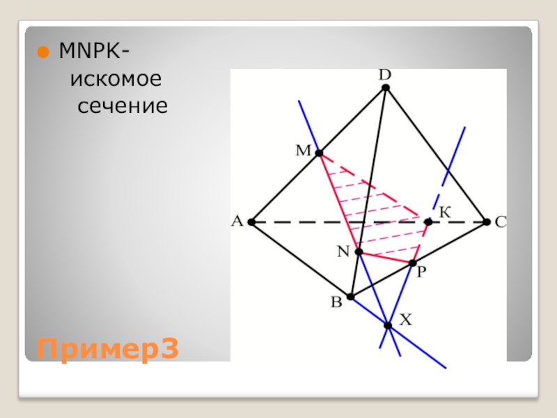 След пример. След секущей. След секущей плоскости. Искомое сечение примеры. Основной след секущей плоскости.