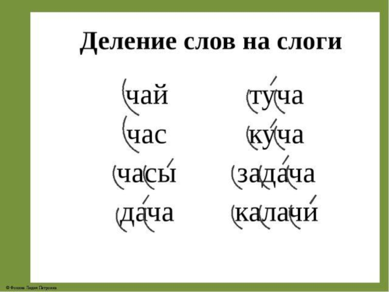 Слова на букву образец