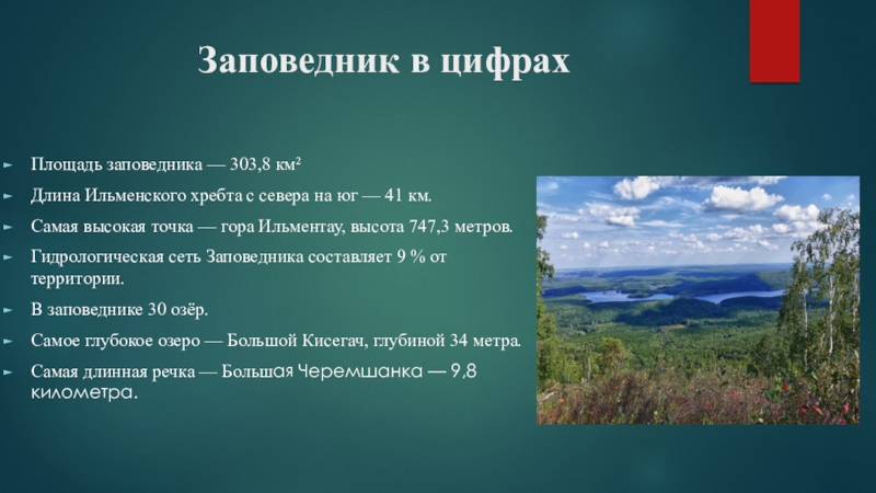 Презентация на тему ильменский заповедник 8 класс