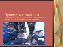 Презентация по ОБЖ на темуТравматический шок