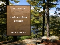 Проект Саблезубая кошка