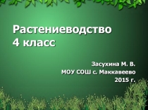 Презентация к уроку окружающий мир 4 класс на тему Растениеводство