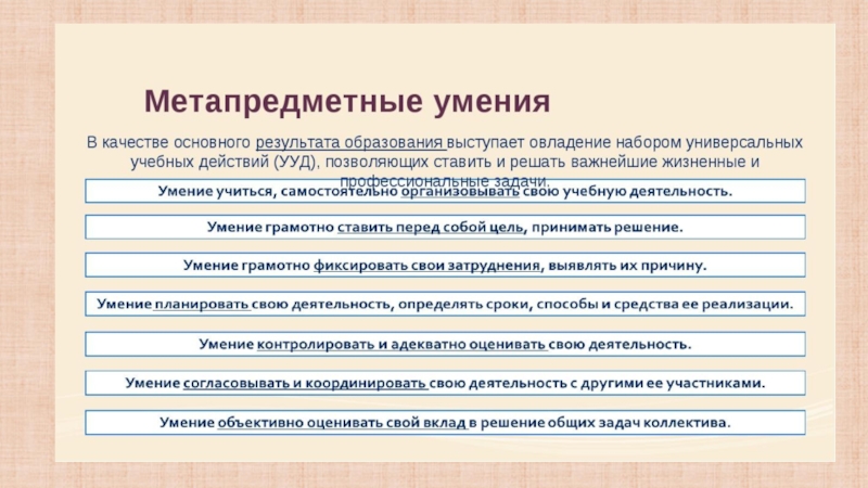 Мониторинг метапредметных результатов в основной школе образец