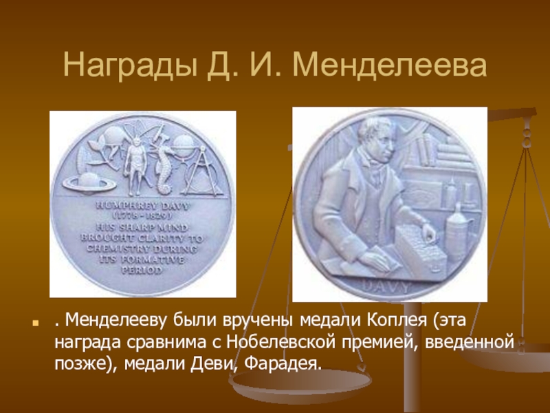 Премия менделеева. Медаль д и Менделеева. Медаль Дэви Менделеев. Награды д и Менделеева. Менделеев Нобелевская премия.