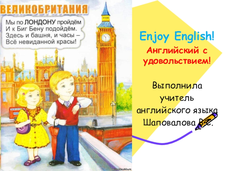 Доклад по теме Учим английский язык