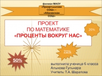 Презентация Проценты вокруг нас (5-6 классы)