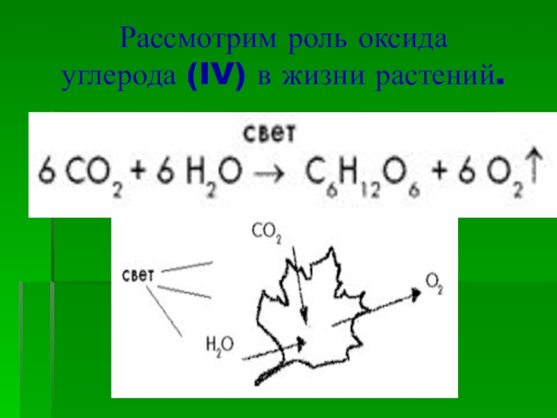 Углерод iv. Роль оксидов. Оксид углерода на растения. Получение углерода. Биологическая роль оксида углерода 2.