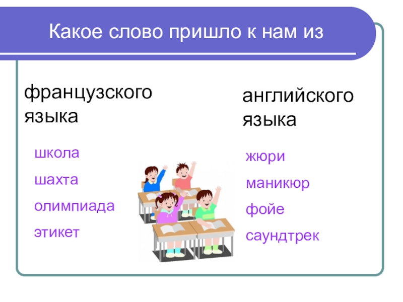 Презентация из какого языка