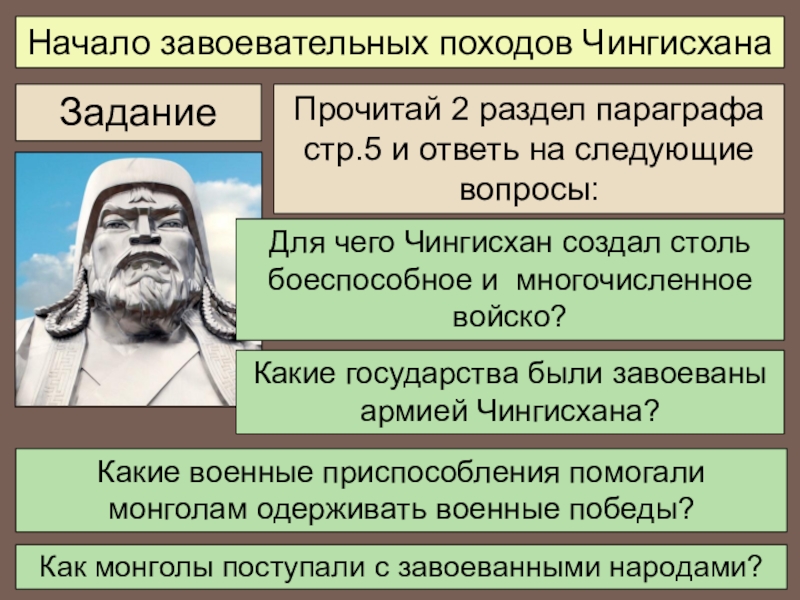 Презентация монгольская империя и изменение политической карты мира 6 класс презентация