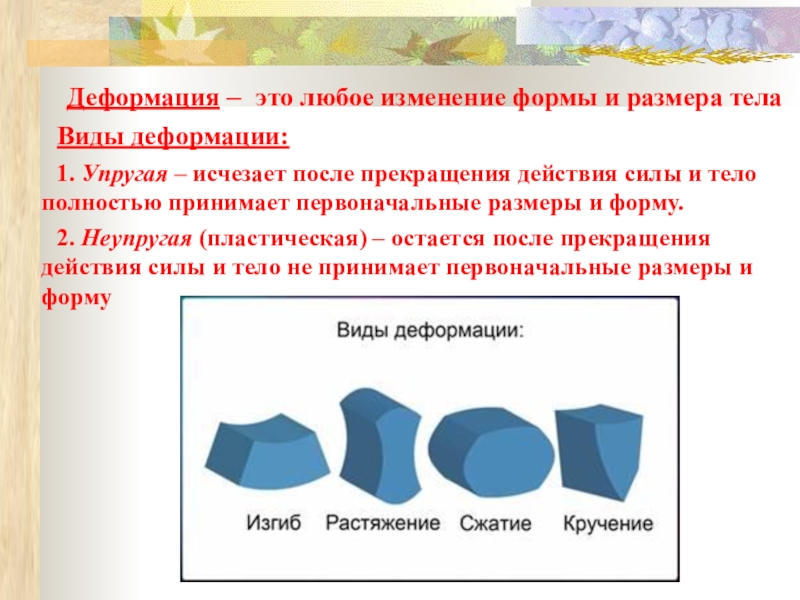 Форма изменяется. Деформация. Деформация тела. Деформация твердого тела. Деформация это в физике.