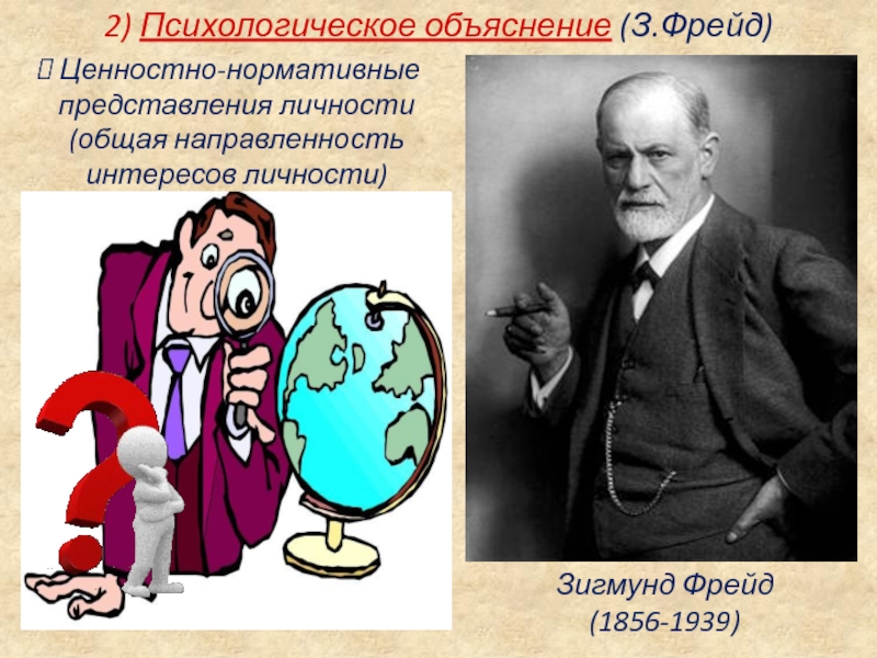 Объясните з. Психологическое объяснение. Фрейд про ценности. 2)Психологическое объяснение.. Фрейд аксиологический взгляд.