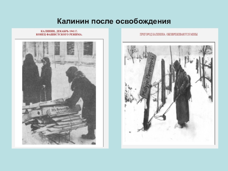 Стал учителем после освобождения. Калинин после освобождения. Рисунки Калинина ,после снятия оккупации. Калинин после освобождения мужчина сбиван немецкие.