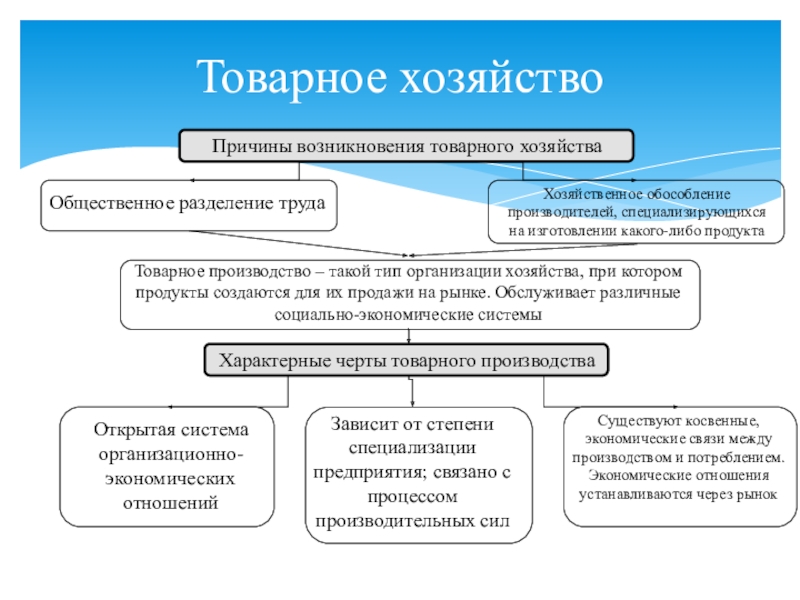 Товарное хозяйство план