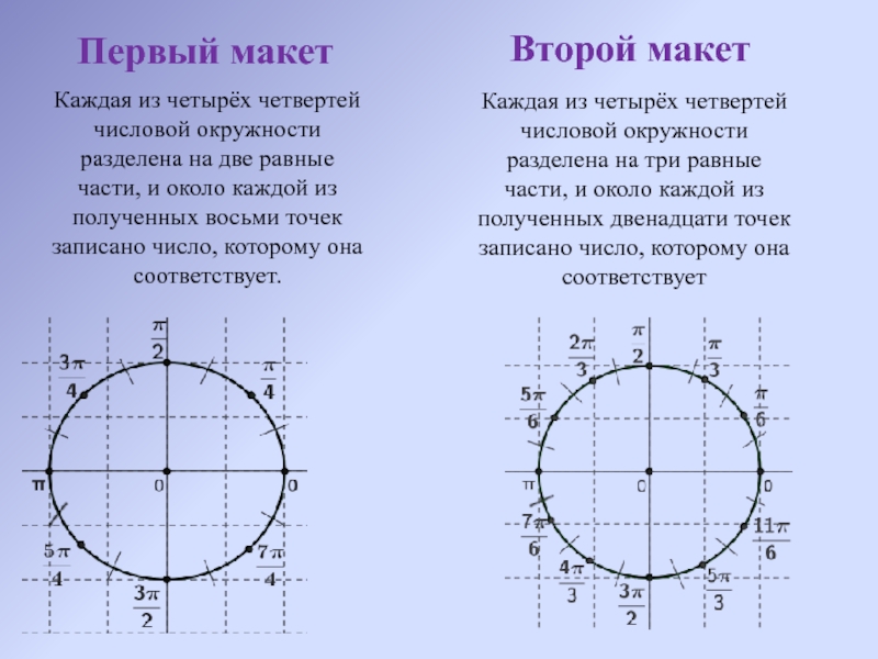 Определение числовой окружности 10 класс