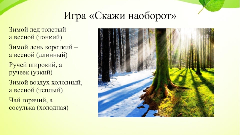 Скажи наоборот. Игра скажи наоборот зима Весна. Игра скажи наоборот. Игра наоборот Весна. Скажи наоборот на тему Весна.