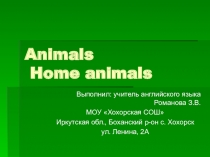 Презентация по английскому языку на тему Животные