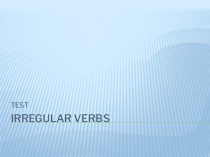 Презентация Past Simple: irregular words.