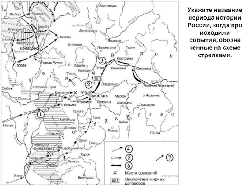 Укажите название месяца когда начались боевые действия обозначенные на схеме стрелками ответ