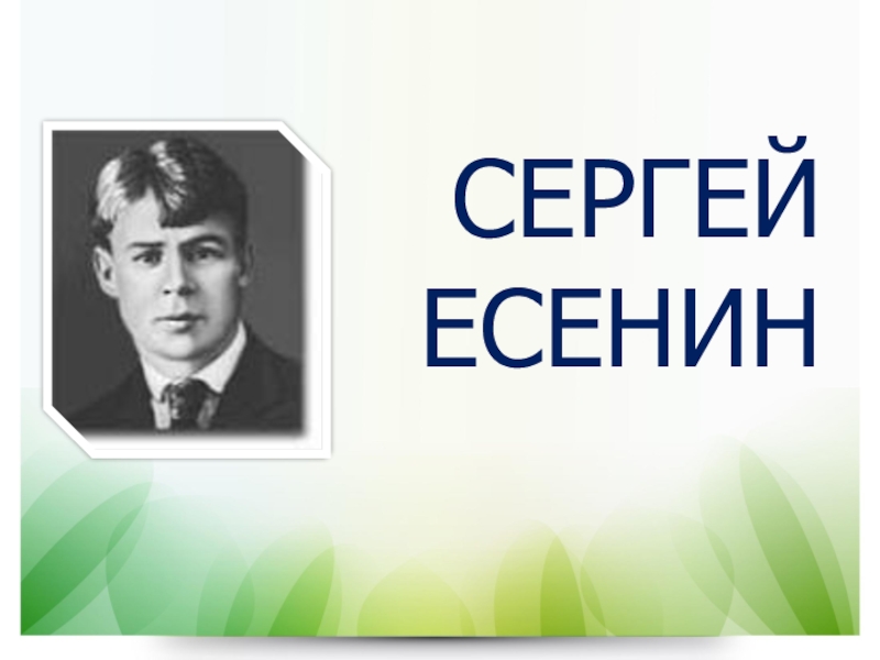 Сергей есенин проект