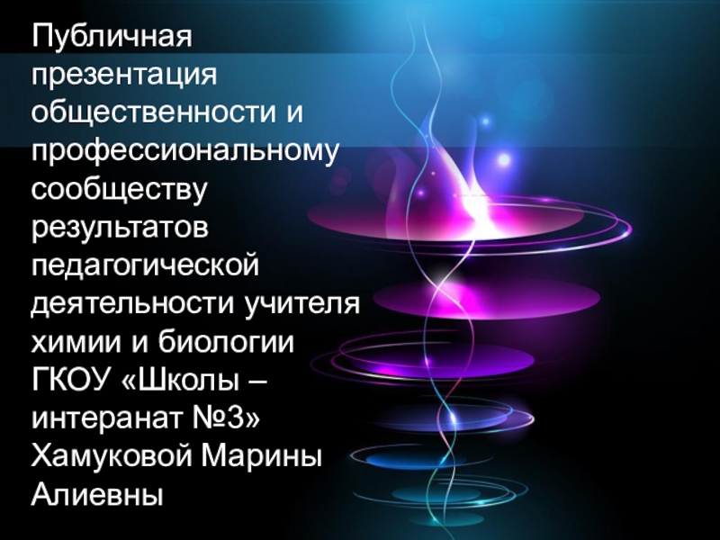 Публичная презентация результатов педагогической деятельности учителя 2019