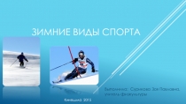 Презентация к уроку физической культуры на тему Зимние виды спорта (5-9)
