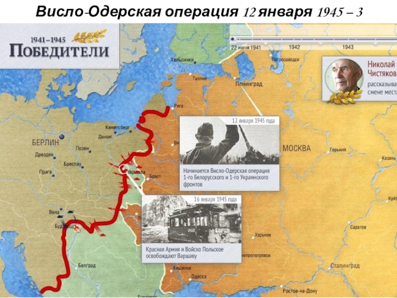 Карта висло одерской операции 1945