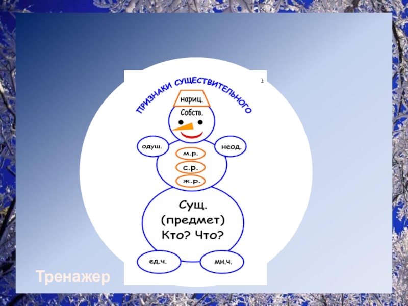 Проект по имени существительному 3 класс