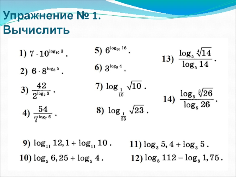 Логарифмы и их свойства презентация 11 класс