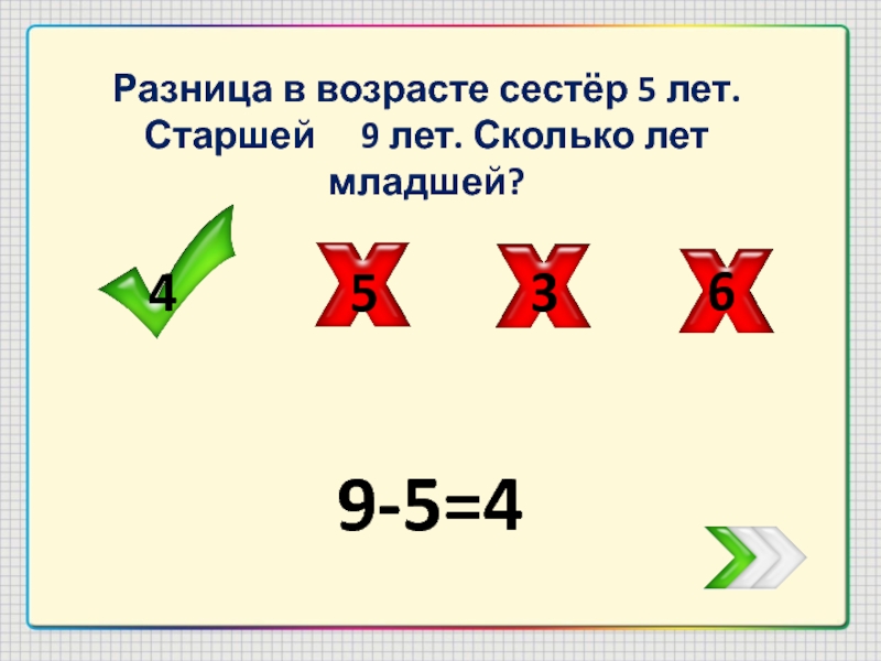 Разница 20. Разница в 9 лет. Старший 9 младший 5. Младшей сестре 5 лет а старшей 14 они разделили.