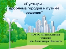 Пустыри – проблема городов и пути ее решения