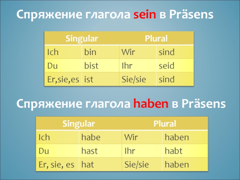 Презентация по немецкому языку 6 класс перфект