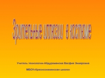 Презентация по технологииЗрительная иллюзия в одежде