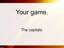 Викторина для 4 класса The capitals