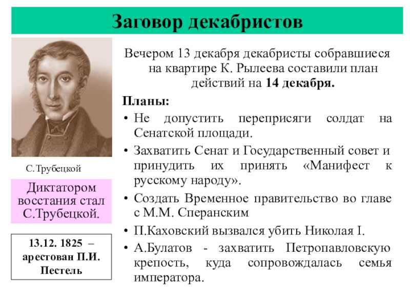 Манифест декабристов. Основные события Восстания Декабристов 1825. План Декабристов на 14 декабря. 13 Декабря 1825 года событие. План действий Декабристов 14 декабря 1825.