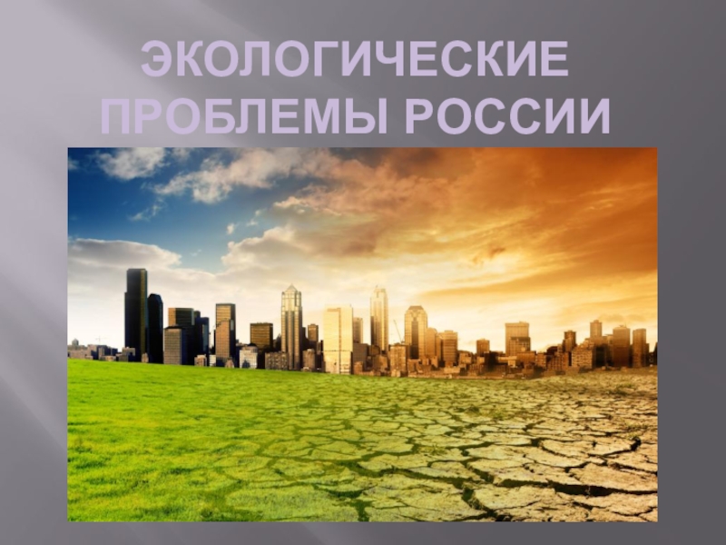 Презентация Проектная работа Экологические проблемы России