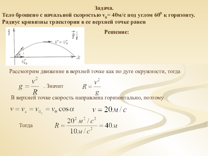 Радиус траектории движения