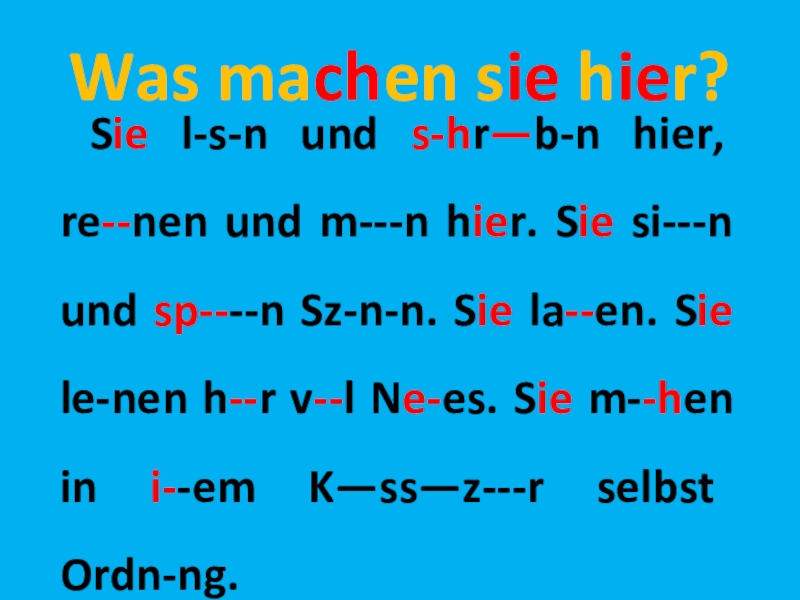 Prezentaciya Po Nemeckomu Yazyku 4 Klass Na Temu Was Machen Wir Alles In Unserem Klassenzimmer Doklad Proekt