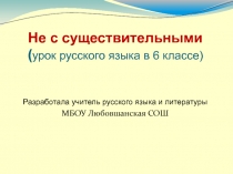 Презентация к уроку  Не с существительными