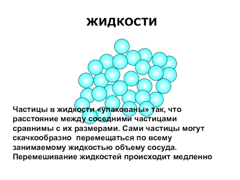 Размер частиц жидкости. Расположение частиц в жидкости. Расстояние между частицами жидкости. Жидкое расположение частиц. Порядок расположения частиц в жидкостях.