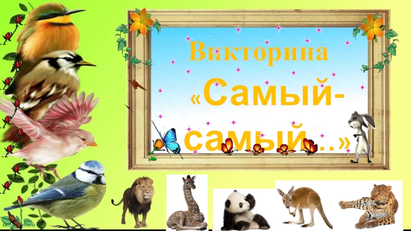 Презентация биологической викторины на тему: Самый-самый