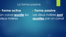 Презентация по французскому языку на тему La forme passive