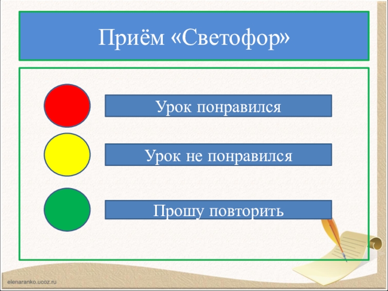 Рефлексия светофор в начальной школе картинки