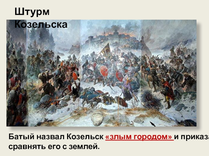 Сопротивление русских людей нашествию войск хана батыя 6 класс проект