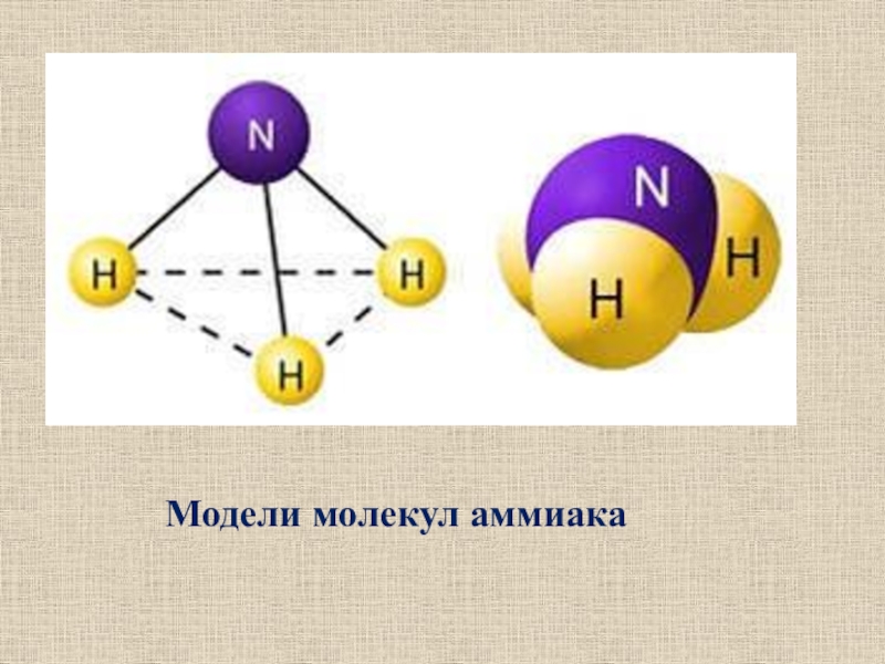 Схема строения аммиака